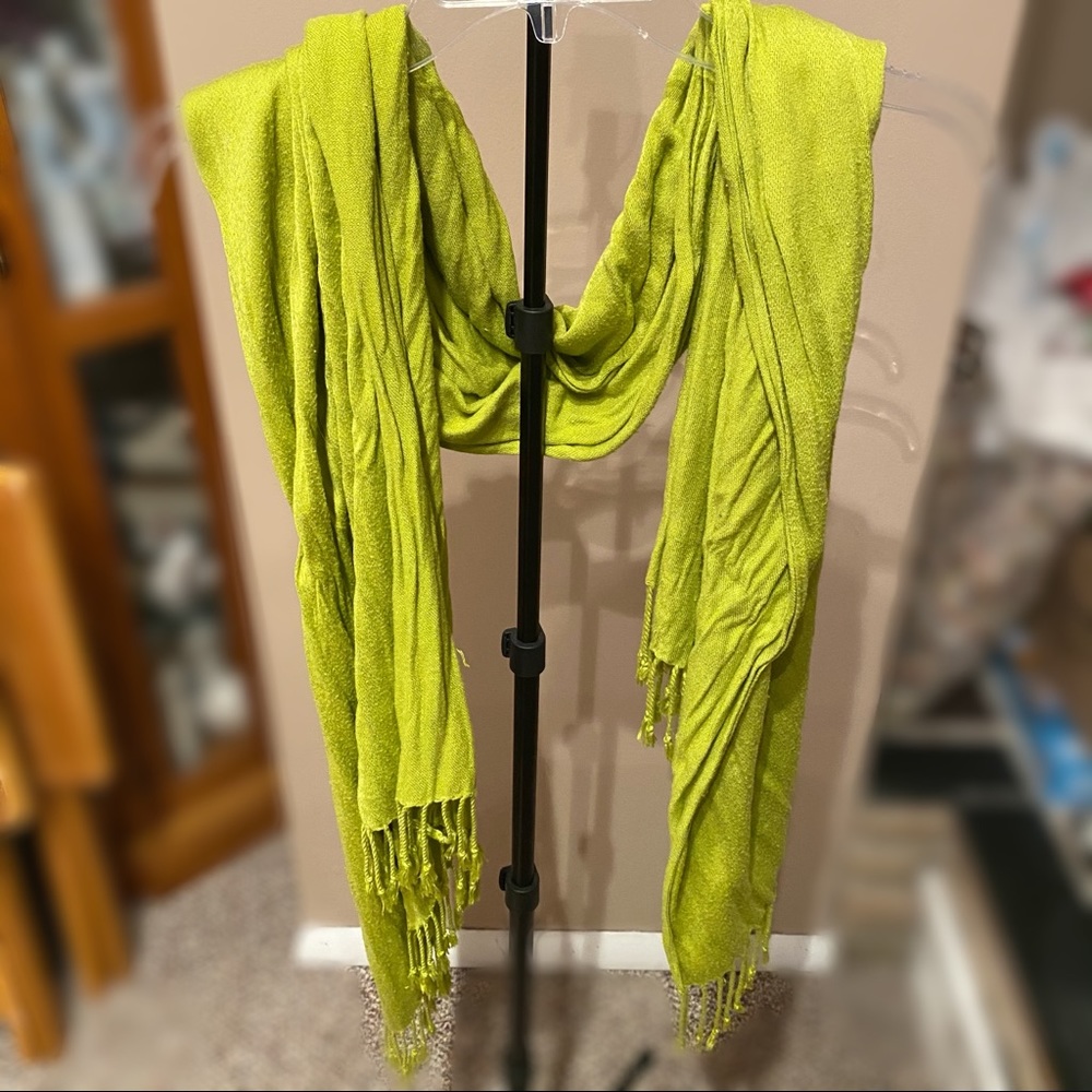 Lime Green Fashion Scarf